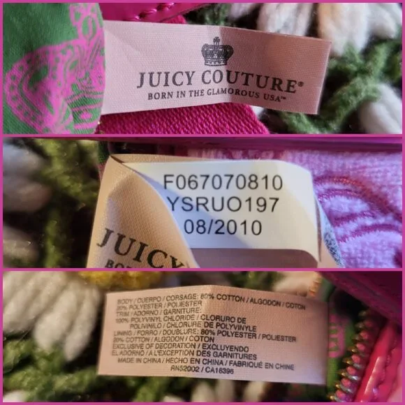 Juicy Couture Pink Crossbody Bag + Keychain Wallet - Picture 14 of 16